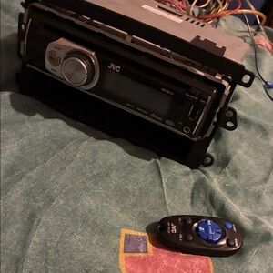Black Car Stereo with Remote